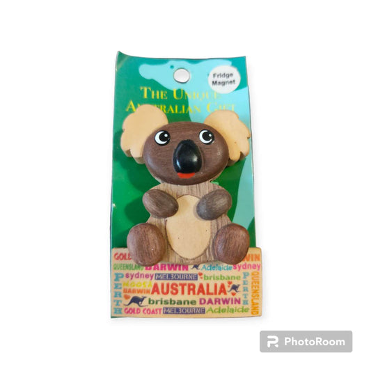 Australian Souvenir Koala Wooden Magnet