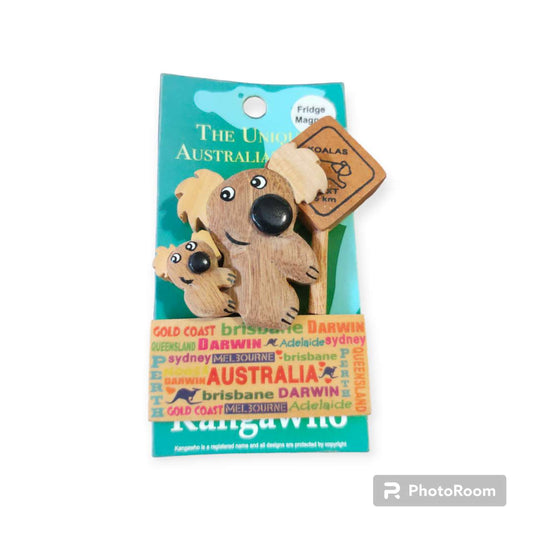 Australian Souvenir Koala Wooden Magnet