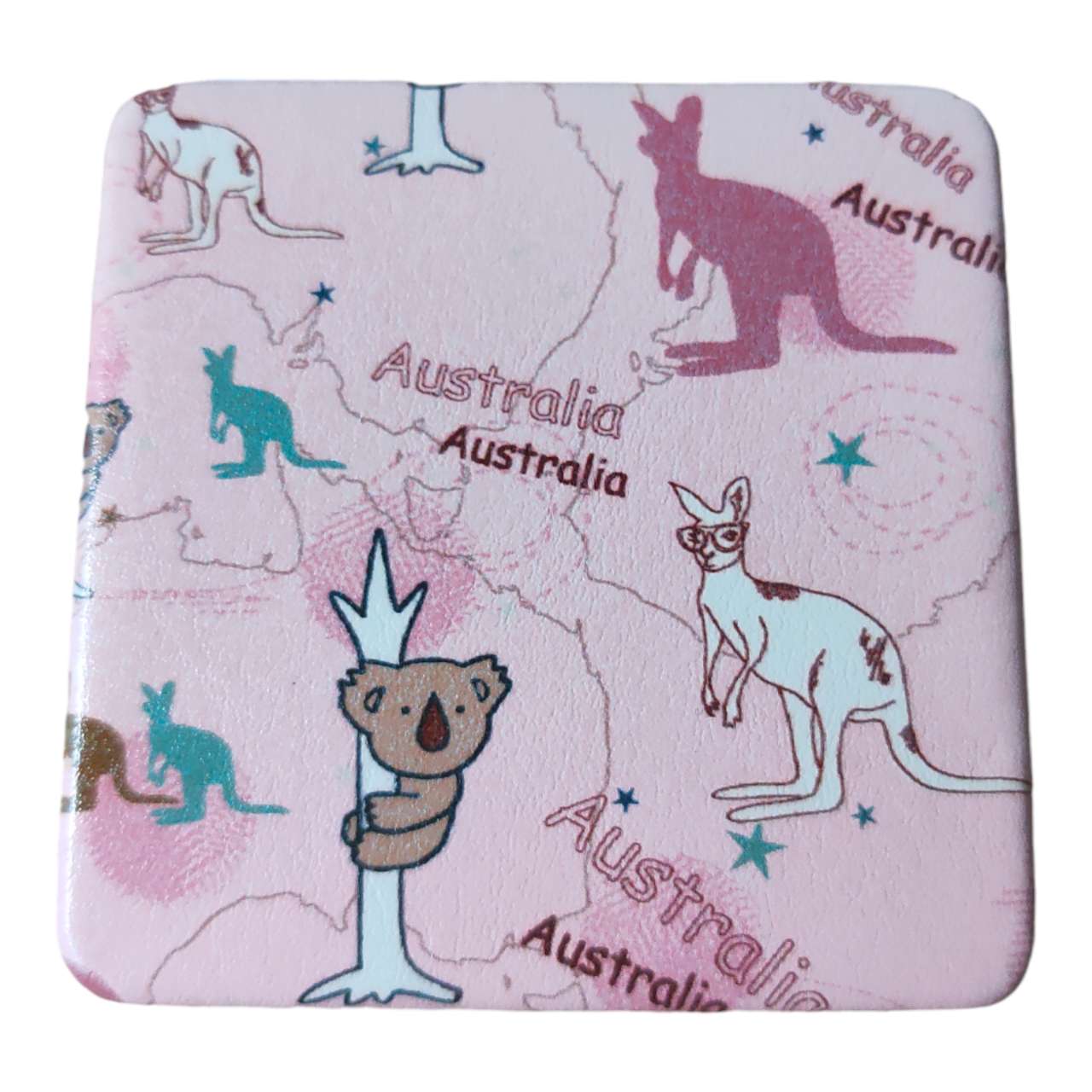 Australian Souvenir Premium square compact mirror