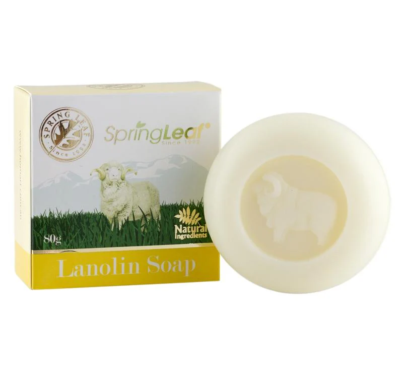 Spring Leaf Lanolin Soap 80g