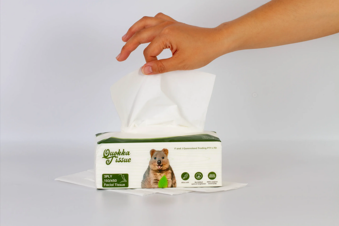 Quokka 3ply 50 packs Quokka Soft Facial Tissue(150 counts)