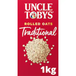 !SmartBuy Uncle Tobys Oats Traditonal Rolled Oats Porridge 1kg (Exp 2026.01 )