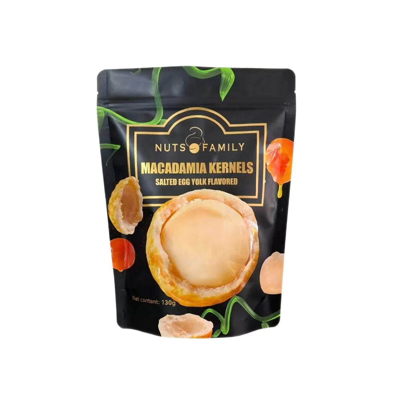 Nuts Family Macadamia Kernels Salted Egg Yolk -Flavored