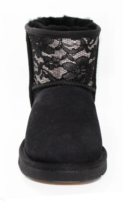 Ozlamb Ugg JOLIE SHORT UGG BOOT - BLACK