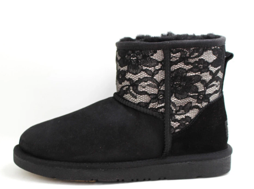 Ozlamb Ugg JOLIE SHORT UGG BOOT - BLACK