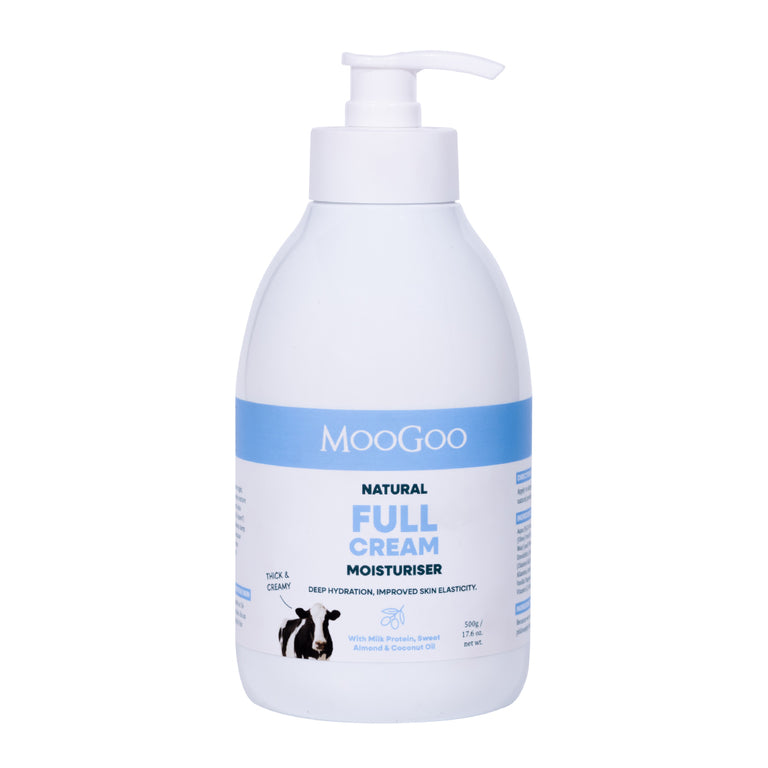 Moogoo Full Cream Moisturiser 500g (New Look)
