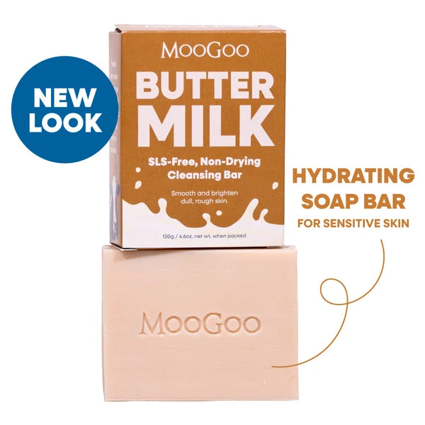 Moogoo Hydrating Cleansing Bar 130g - Buttermilk (New Look)