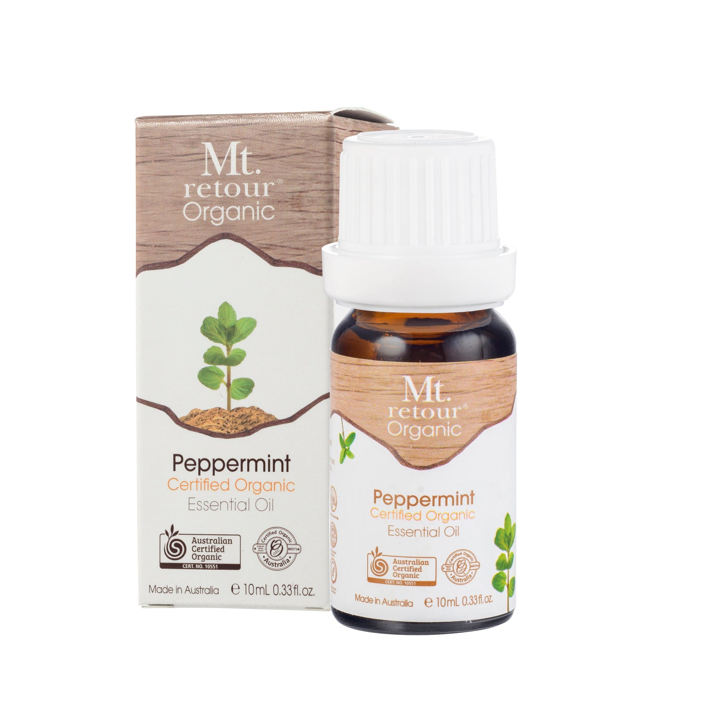 Mt. Retour Peppermint Certified Organic Essential Oil (MR03) 10mL 薄荷