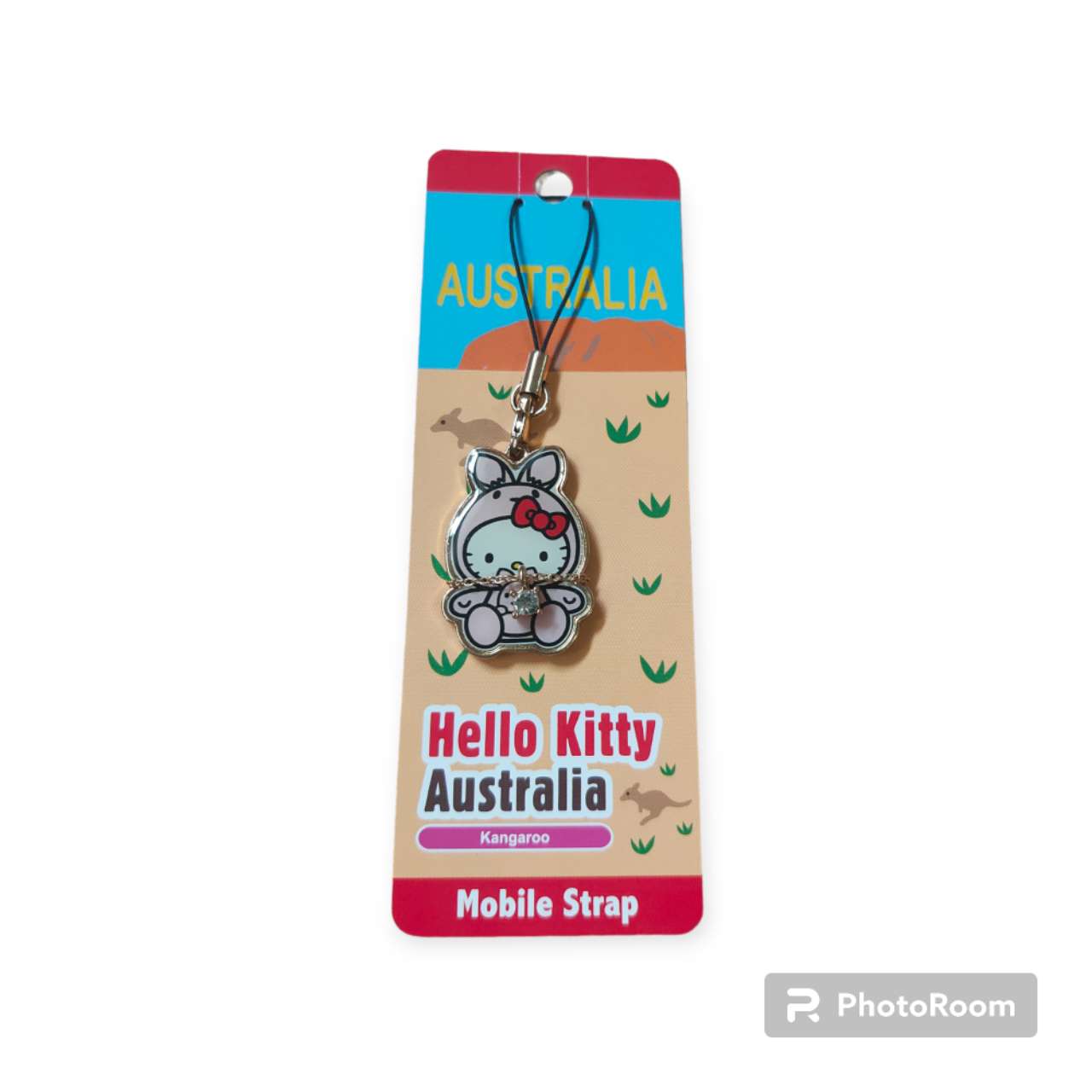 Australian Hello Kitty Kangaroo Mobile Strap