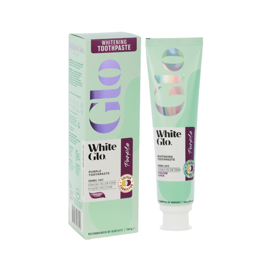 White Glo Purple Toothpaste 205g