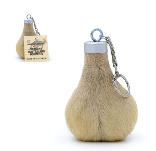 KANGAROO SCROTUM KEYRING