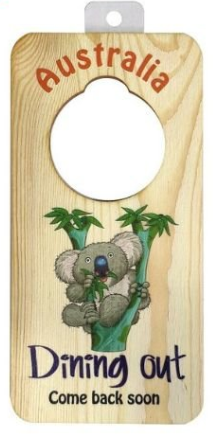 Australian Souvenir Wooden door hanger