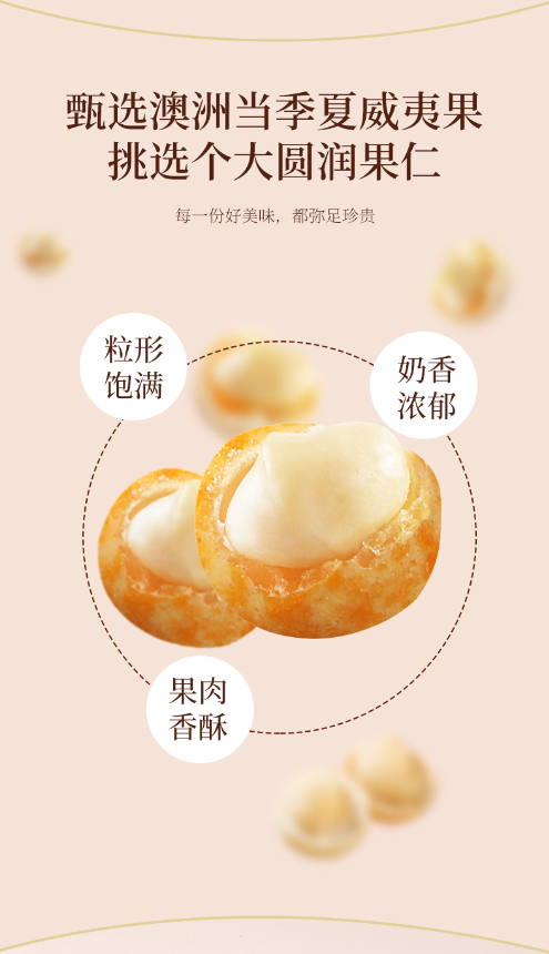 Nuts Family Macadamia Kernels Salted Egg Yolk -Flavored