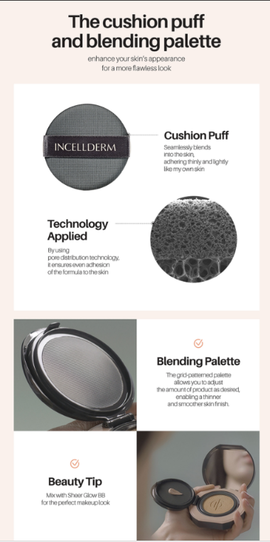 ICD Luminous Moist Cushion SPF50+PA-Select a Shade NO21 Light Beige