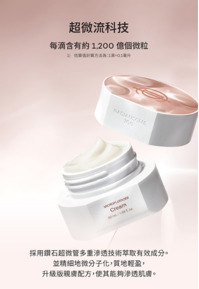 ICD Radiansome™100 Microfluidizer Cream