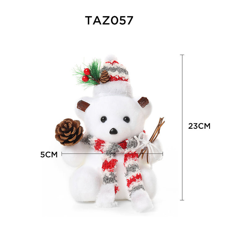 Ever Ugg Accessories TAZ057 - Chirstmas Toys Snow White Bear Dector