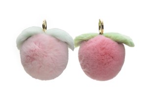 Ever Ugg Accessories TAZ077 - Plush Peach Keyring