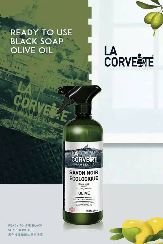 La Corvette Ready to Use Black Soap OLIVE OIL 750ml