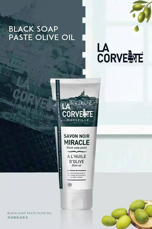 La Corvette Black Soap Paste OLIVE OIL 250ml