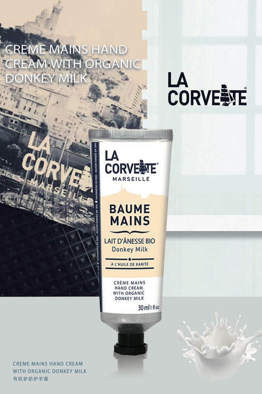 La Corvette Marseille Hand Cream with Organic Donkey Milk 30ml