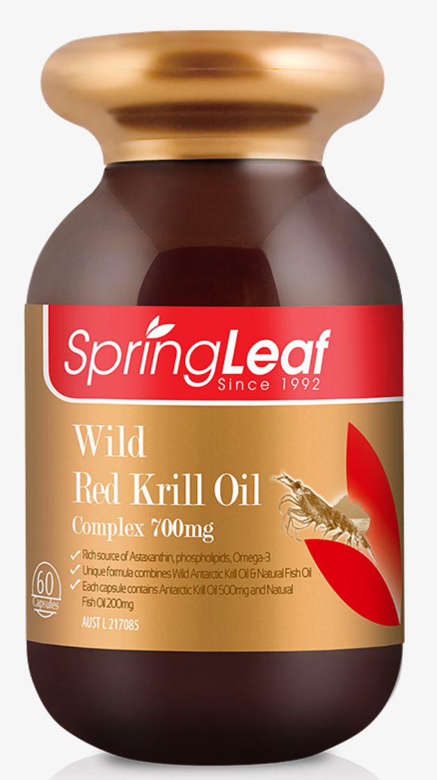 Spring Leaf Premium Wild Red Krill Oil Complex 700mg