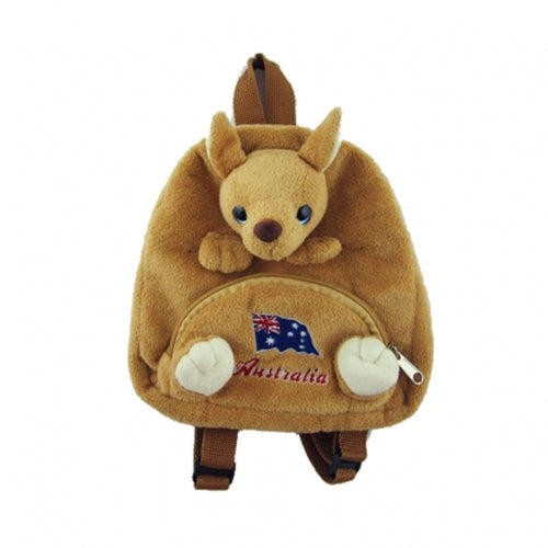 Australian Souvenir Backpack for little kid - Kaganroo head + front pocket