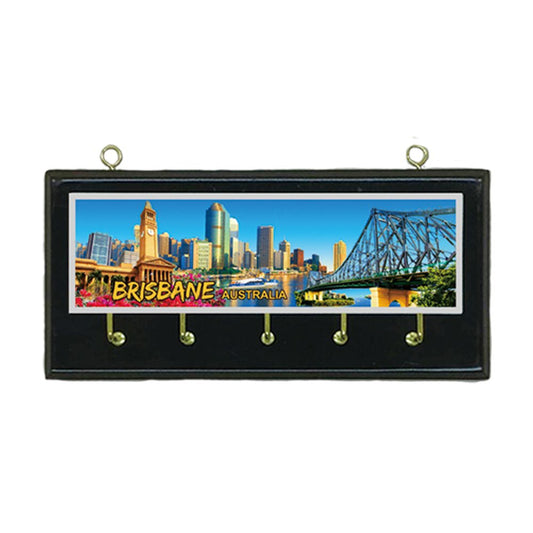 Australian Souvenir Key holder - Aluminium Brisbane