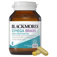 Blackmores Omega Brain High DHA Fish Oil 60 Capsules