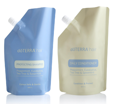 dōTERRA® Hair Shampoo & Conditioner Refill Pouch Bundle