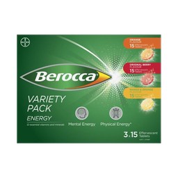 Berocca Energy Effervescent Variety Pack | 45 pack