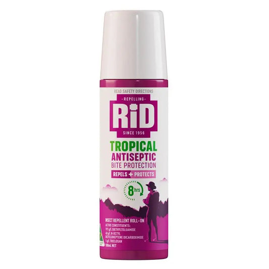 Rid Tropical Strength Medicated Insect Repellent Roll On Milk 100ml