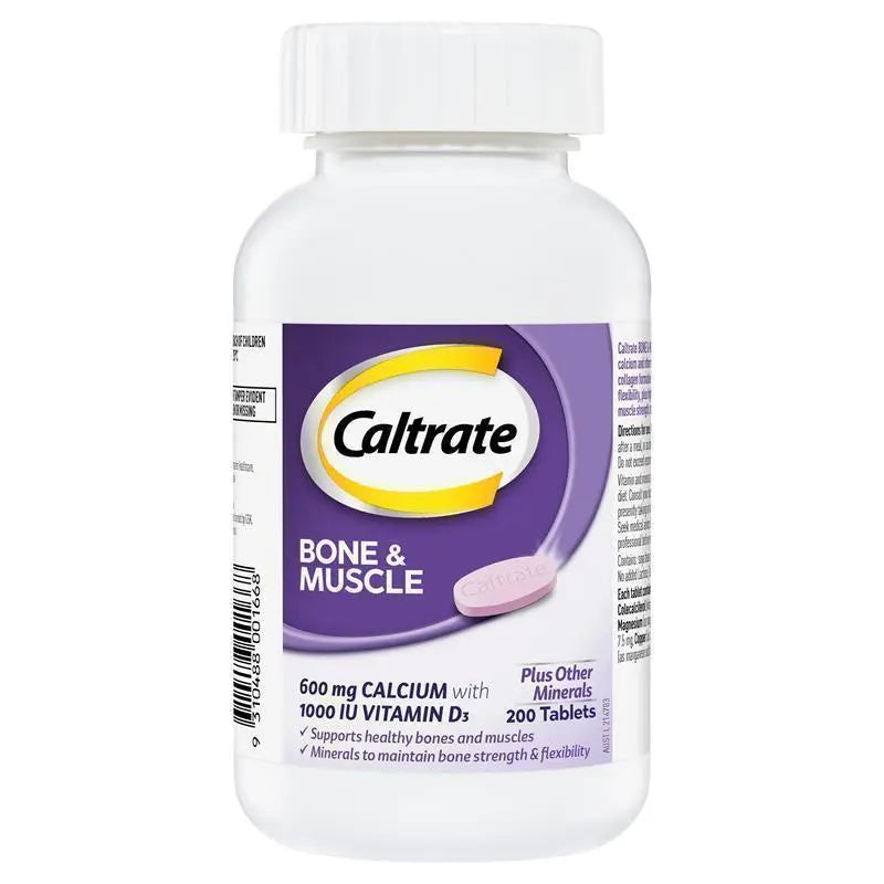 Caltrate Bone and Muscle Health 200 Tablets Exclusive Size