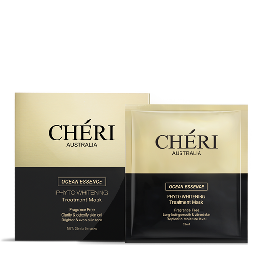 Cheri Phyto Whitening Treatment Ocean Essence Mask x 5 Pack