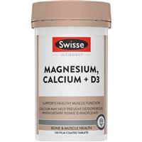 Swisse Ultiboost Magnesium Calcium + Vitamin D 120 Tablets