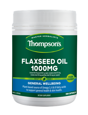 Thompson's Flaxseed Oil 1000mg 200 Vegi-Caps