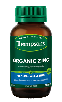 Thompson's Organic Zinc 180 Tablets